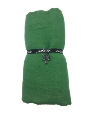 JUST D`LUX Tørklæde Grøn ensfarvet basic tørklæde