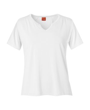 Du Milde DuPetra T-shirts Basic White. kortærmet t-shirts med lille v udskæring