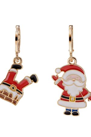 Snazzy Santa Øreringe Santa And Chimney Gør julen lidt sjovere med et par jule øreringe. Spred julestemning med dine øreringe, og er sikker på der vil bringes et smil frem på læben. Sjovt julemand og underben. De er fri for nikkel , Cadmium og bly, så de burde været sikker for sensitiv hud.
